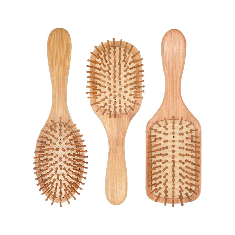 1PC Wood Comb Professional Healthy Paddle Cushion Hair