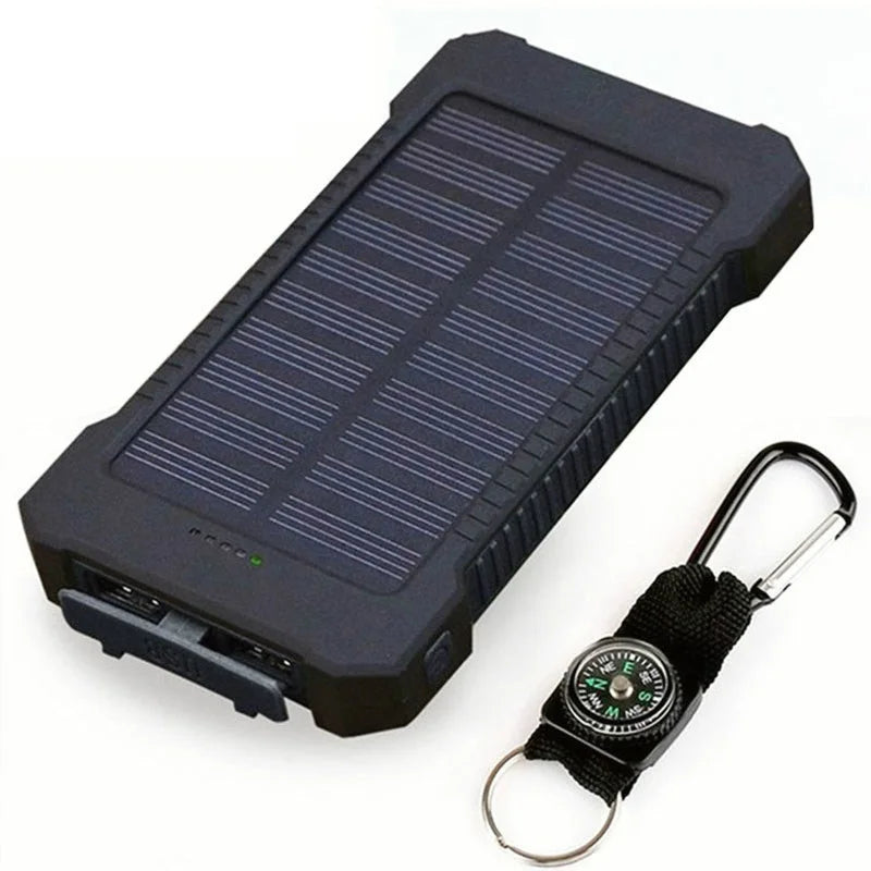 For Xiaomi iPhone Solar Power Bank 10000mAh External