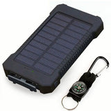 For Xiaomi iPhone Solar Power Bank 10000mAh External