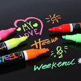 12 Pcs Liquid Chalk Markers Pens Erasable Colors