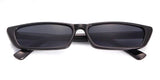 Vintage Narrow Rectangle Small Women Sunglasses Ocean Lens