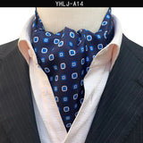 Men Vintage Polka Dot Wedding Formal Cravat Ascot