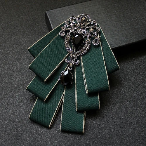High Quality Korean Fashion New Crystal Bow Tie