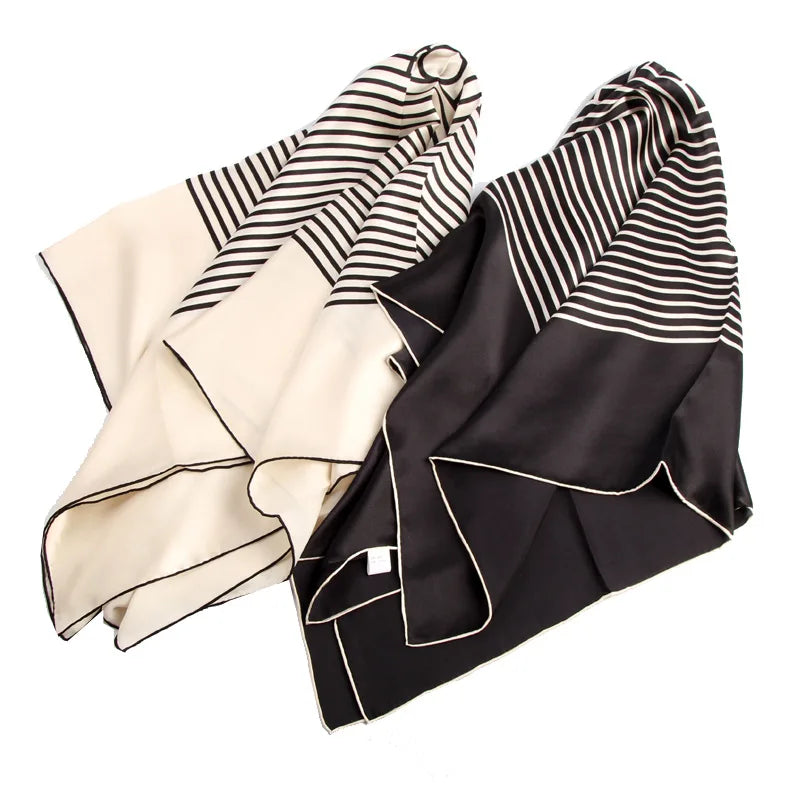 OMEA 100 Real Silk Square Scarf 90x90cm Handkerchief