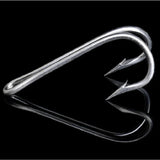 15pcs 25# Stainless Steel Double Fishing Hook Fish