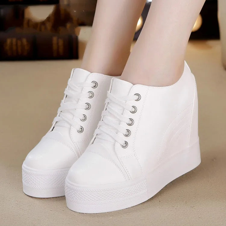 Women’s High Top Wedge Sneakers with Hidden Heels