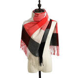 2023 Luxury Brand cashmere women plaid scarf winter