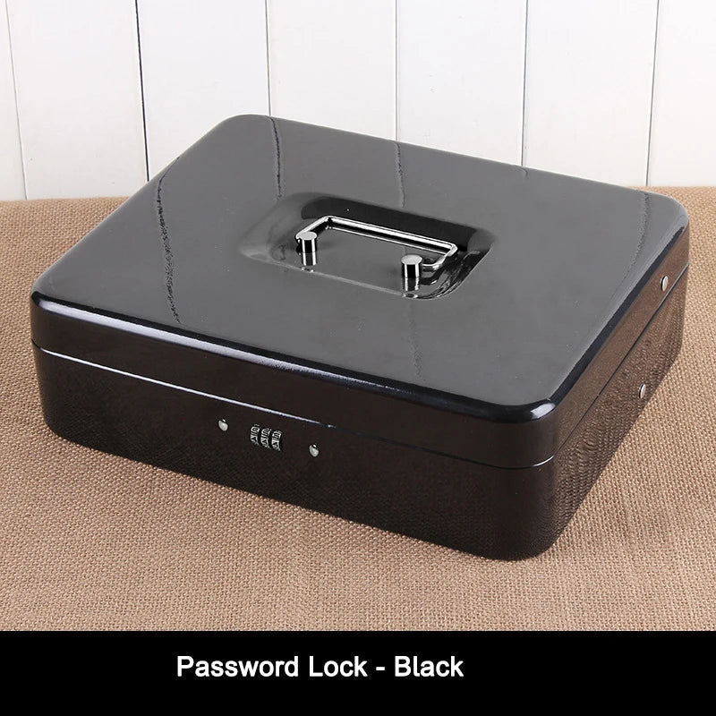Locked Large Cashier Drawer Metal Cash Box 2