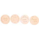 20pcs Baby Milestone Cards - Wooden Photo Accessories