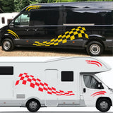 6PCS Racing Stripe Decals for RV, Van, & Camper