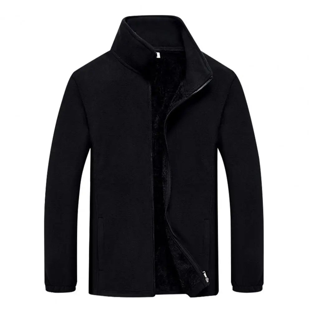 Men Winter Fleece Jacket Parka Coat Men Spring