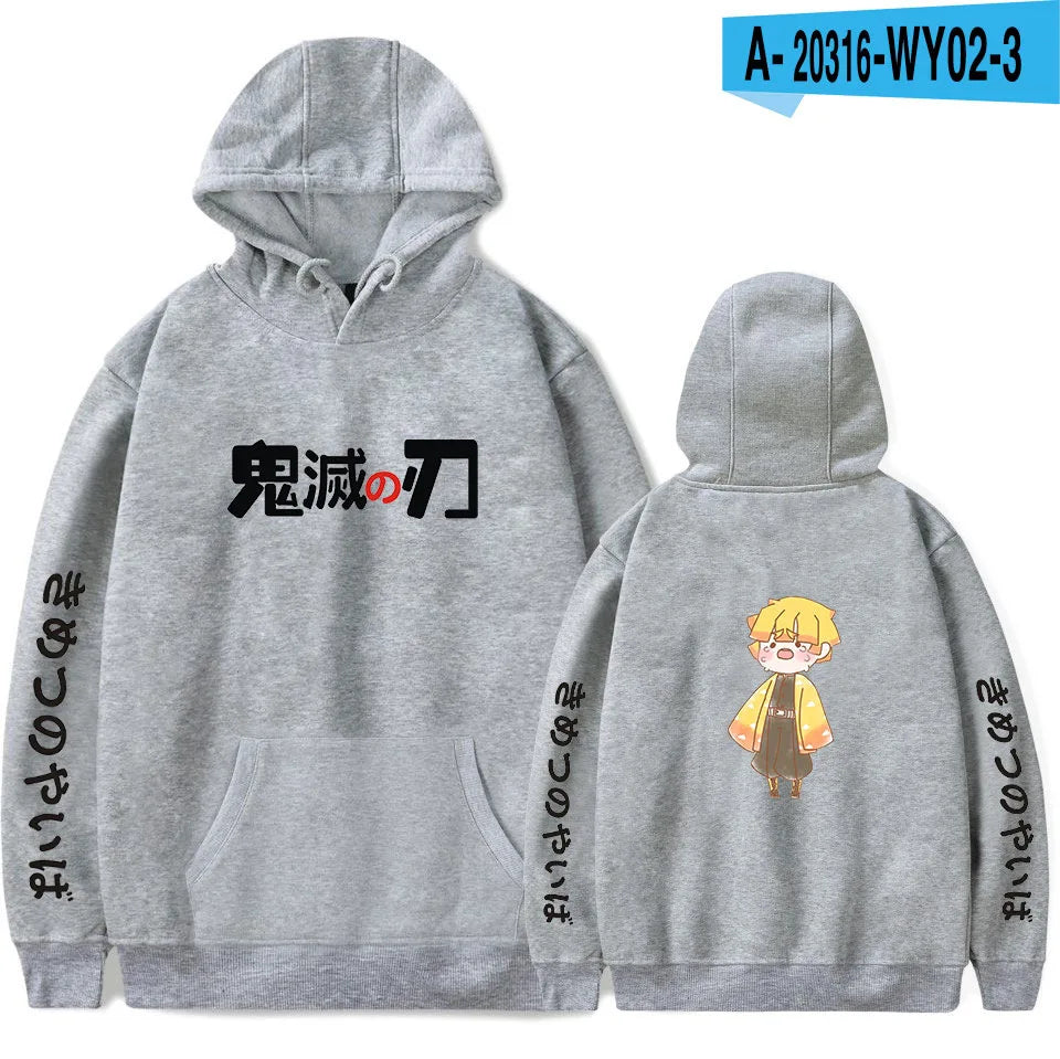 Anime Hoodie Demon Slayer Oversized Hoodies Sweatshirts Men/Womens