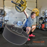 Leather Weightlifting Belt Gym Fitness Crossifit Dumbbell Barbell
