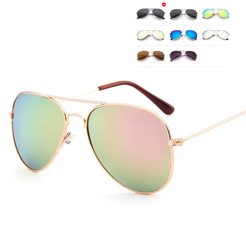 RBROVO 2023 Classic Sunglasses Girls Colorful Mirror Children