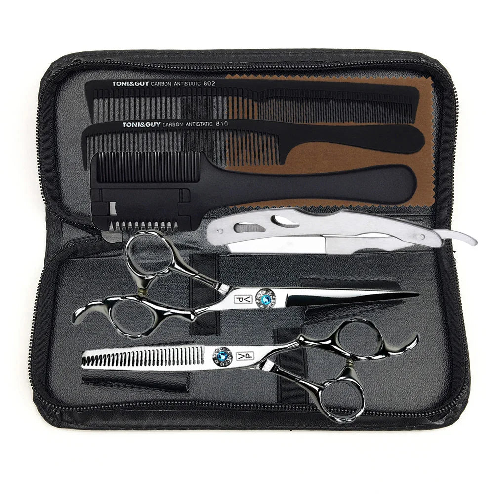 6.0 inch 17cm Professional hairdressing scissors Straight Shears