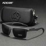 KDEAM Rectangular Ultra Light TR90 Sunglasses Men Polarized