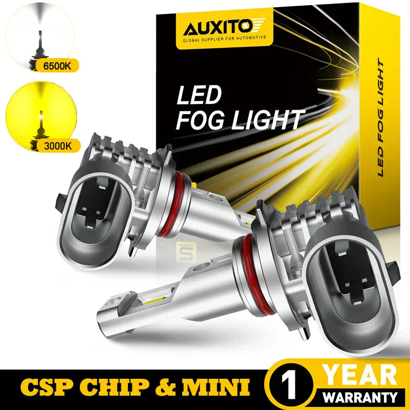 AUXITO H11 H8 H10 LED Fog Lights - 9005 HB3 9006 HB4, No Error DRL for Nissan