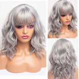 Amir Brown Wigs Synthetic Natural Wavy Wigs for