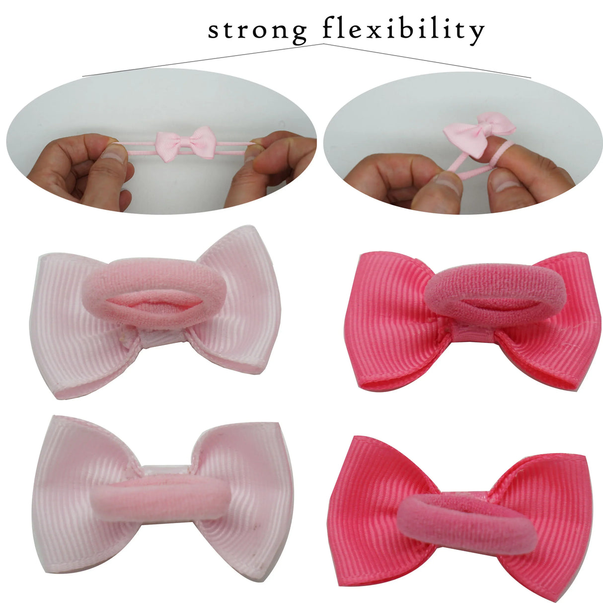 Baby Girls Hair Ties 2 inches Hair Bows