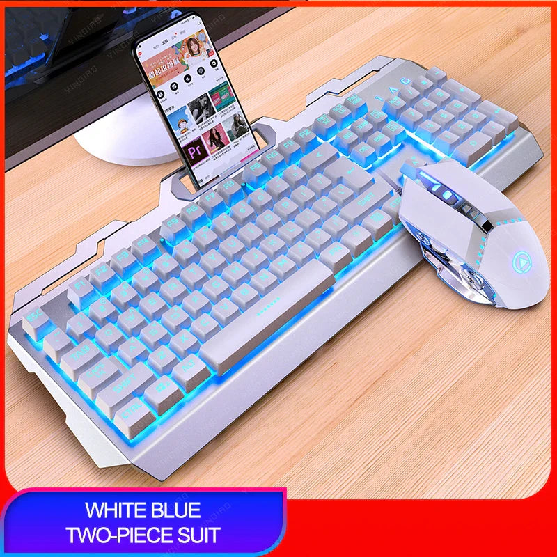 V2 Gaming Keyboard Mouse Headset Set Mechanical Feel