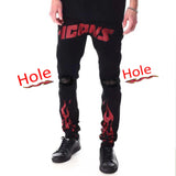 New Man Stretchy Jeans Black Skinny Hot Drill