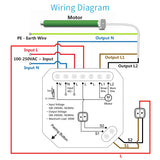 WiFi Curtain Roller Shutter Switch Module with RF