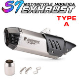 Slip on 51mm motorcycle exhaust system muffler modified
