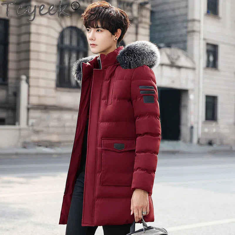 Jacket Winter Men Clothing Streetwear Down Cotton Coat