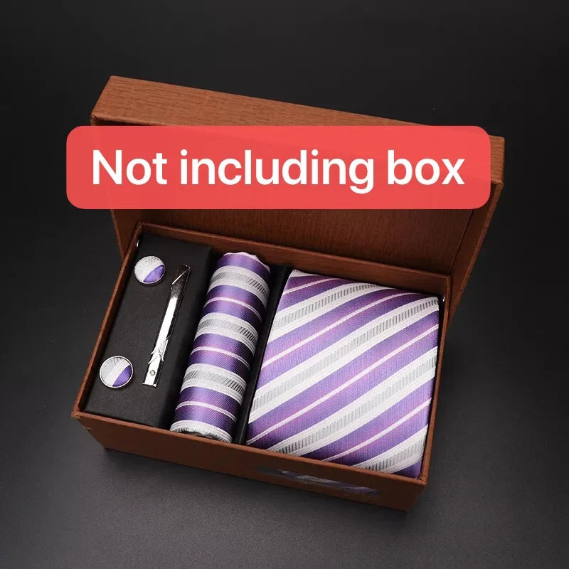 modern ties for men 2024 red Set Gift