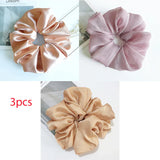 4Pcs/3Pcs Oversized Scrunchie Big Rubber Hair Tie Set