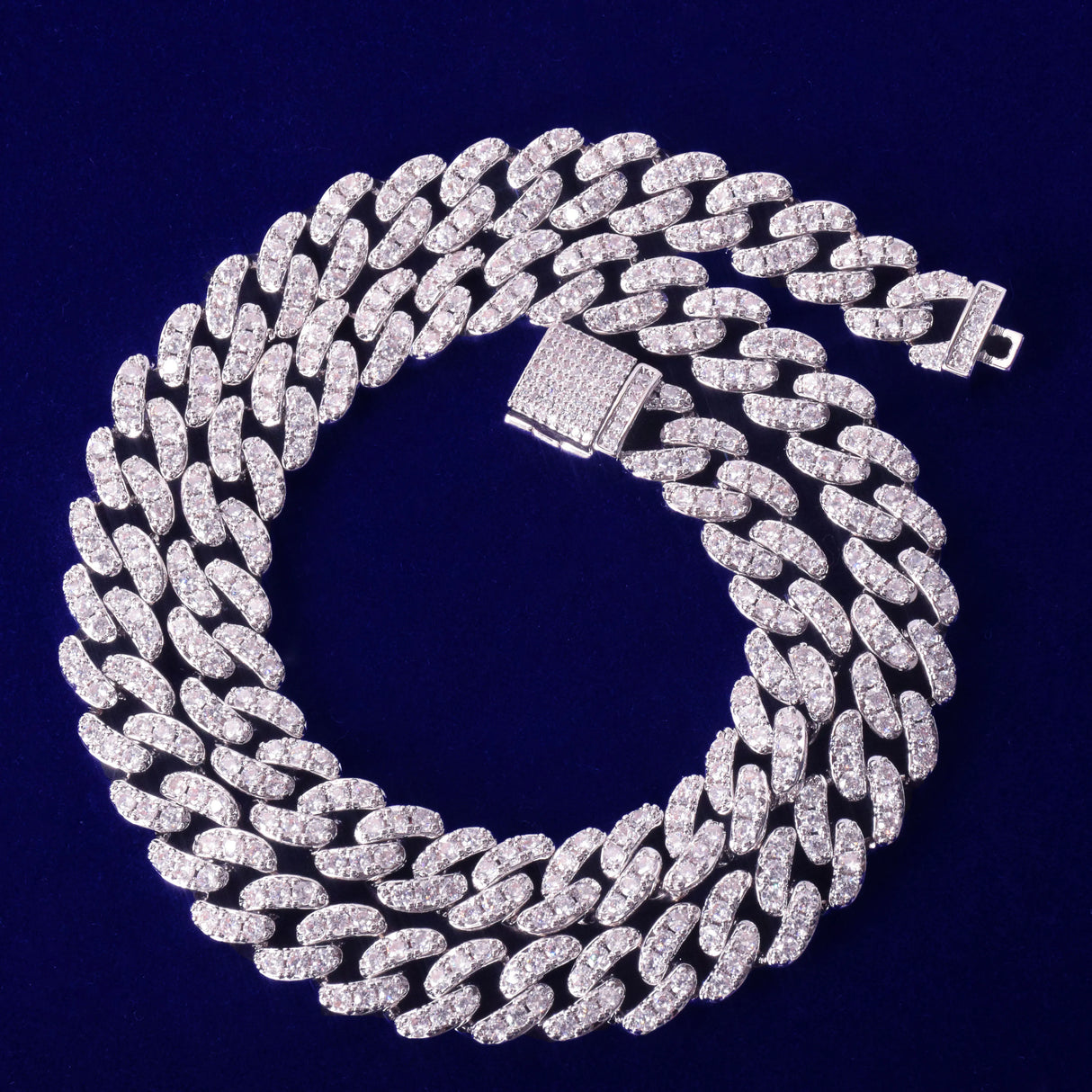 Bubble Letter Miami Cuban Link Chain for Men