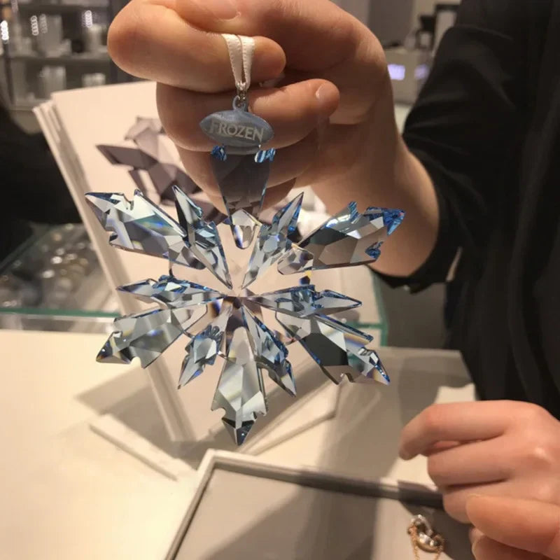 Car Styling Snowflake Crystal Pendant Car Ornament Modern