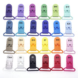 48Pcs Eco-friendly Plastic Baby Pacifier Clips Holder Mix