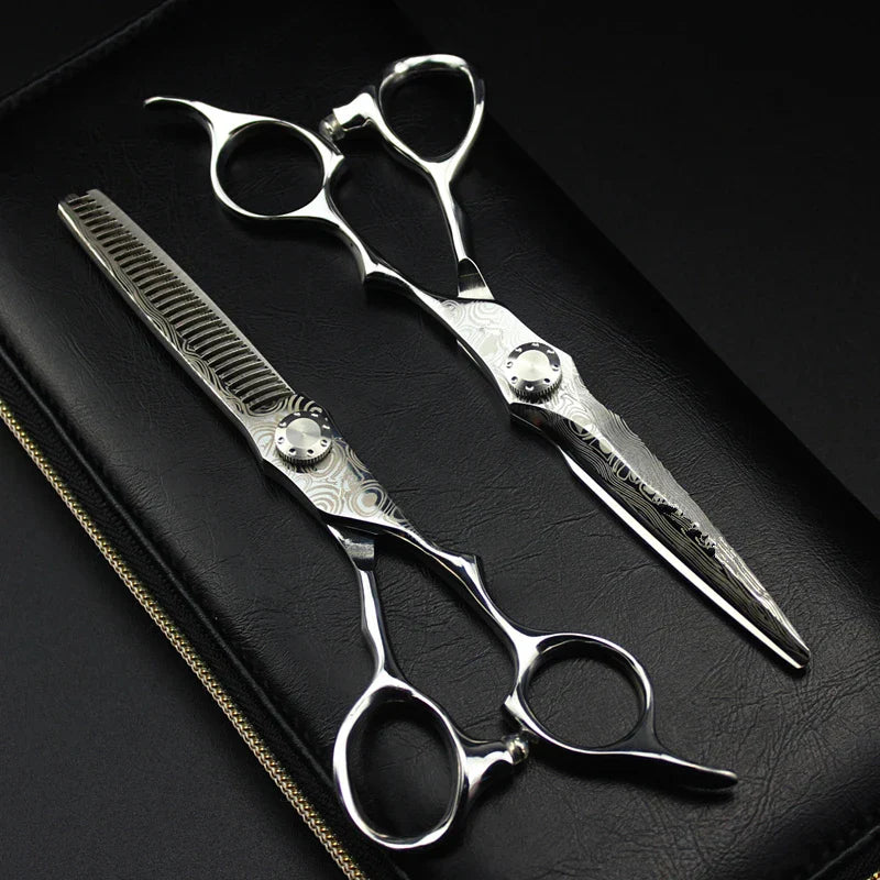 professional Damascus 6 '' hair scissors hair cutting