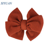 20pcs/lot High Quality 4.5'' Solid Seersucker Waffle Bow