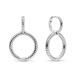 Original 925 Sterling Silver Sparkling Double Freshwater Cultured