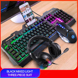 V2 Gaming Keyboard Mouse Headset Set Mechanical Feel