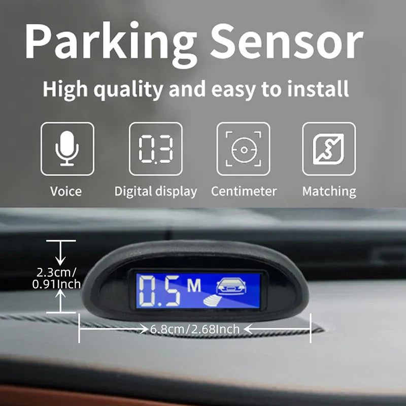 Parking Sensor Kit Car Parktronic LCD Display Backlight