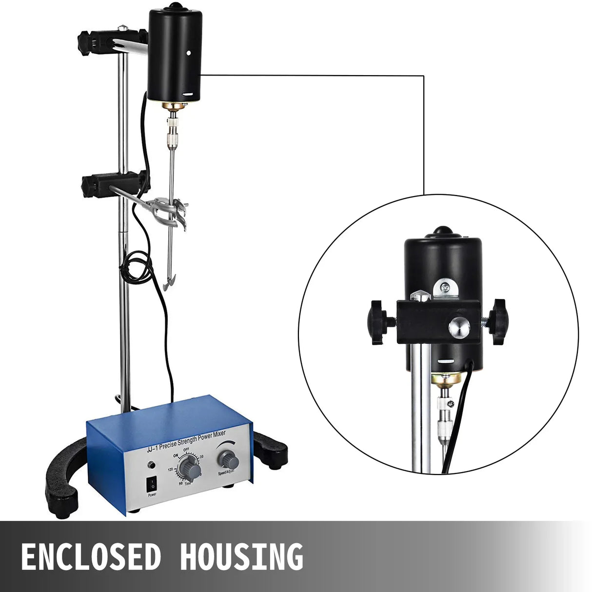 VEOVR 3000RPM Electric Overhead Stirrer Mixer Magnetic Agitador