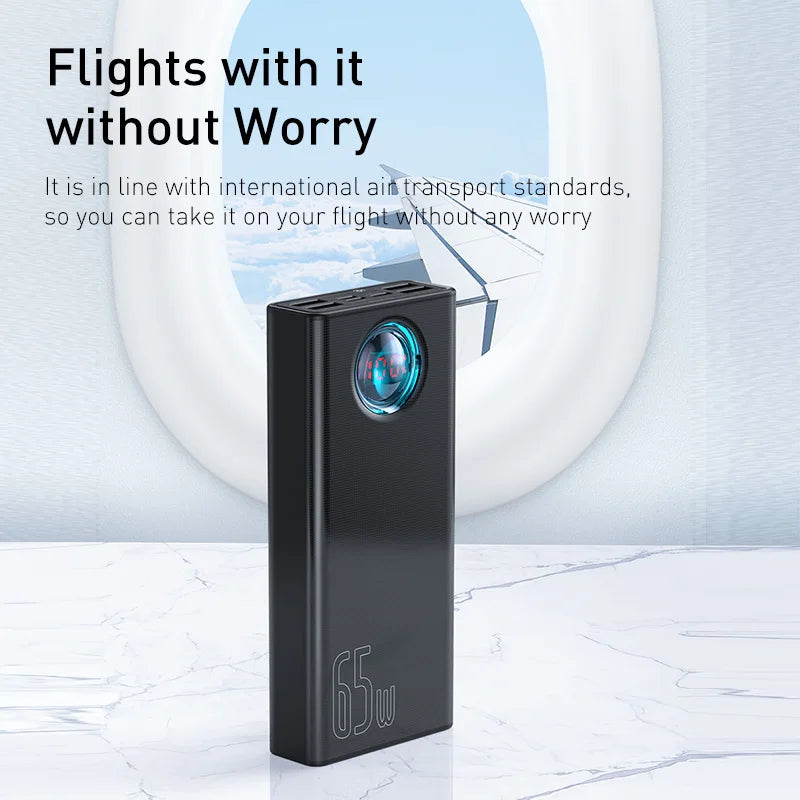 Baseus 65W Power Bank 30000mAh PD Quick Charge