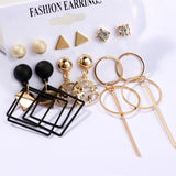 LATS Women's Earrings Set Tassel Pearl Earrings for