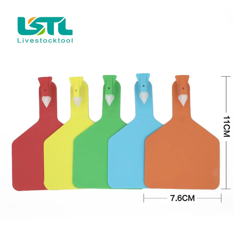 50Pcs TPU Cow Cattle Ear Tag Signs Without