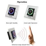 Access Button Door Exit Push Switch No Touch