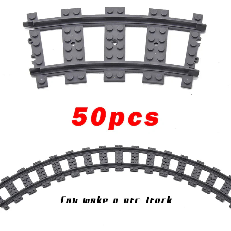 MOC Railway Track Train Tracks Straight Curved Soft