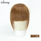 Isheeny Human Hair Bangs 3 Clips In Black