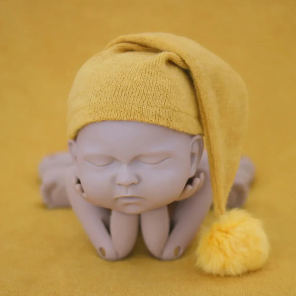 Baby Boy Girl Knitted Hat For Newborn Photography Props Accessories Babies New Born Cap Newborns Photo Shoot Hats Bonnet Bebe