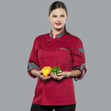 chef shirt Chef Jacket Long Adjustable Sleeve Men