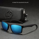KDEAM Rectangular Ultra Light TR90 Sunglasses Men Polarized