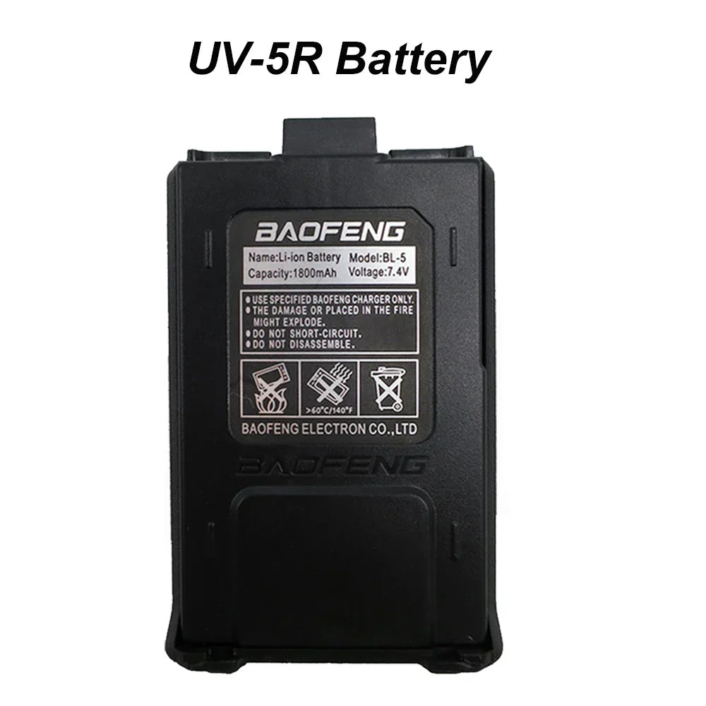 Original Baofeng UV-5R 1800mAh 7.4V Li-on Battery UV5R