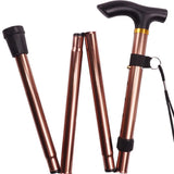 Auminum Alloy Foldable Trekking Poles Alpenstocks 4 Section